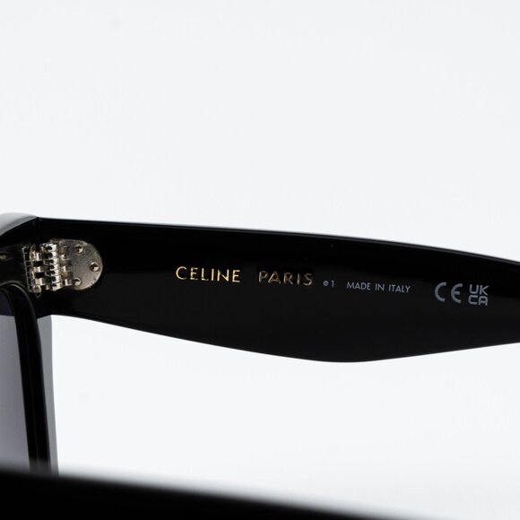 Celine 3 DOTS Women Sunglasses Black Grey Gradient CL4004IN 01D NEW AUTHENTIC - Picture 8 of 13